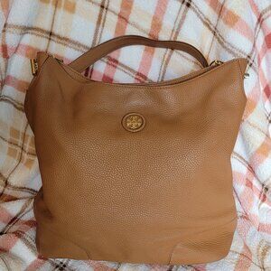 Tory Burch Pebbled Leather Hobo Bag